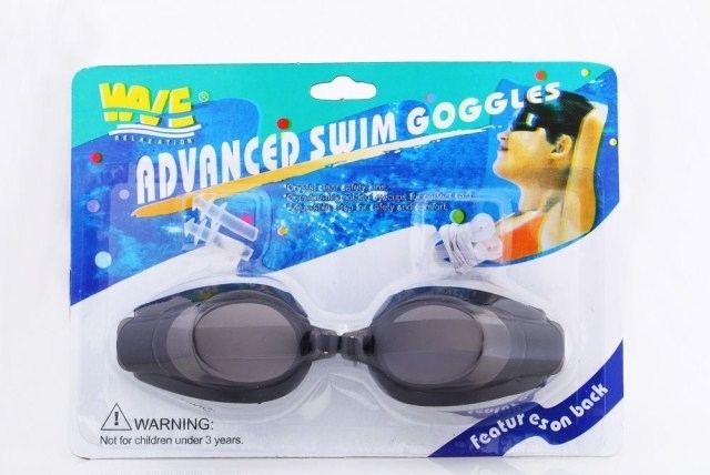 Black Nose Clip+Ear Plug+Anti fog UV Swimming Swim Adjustable GlasseY_guHJY9 