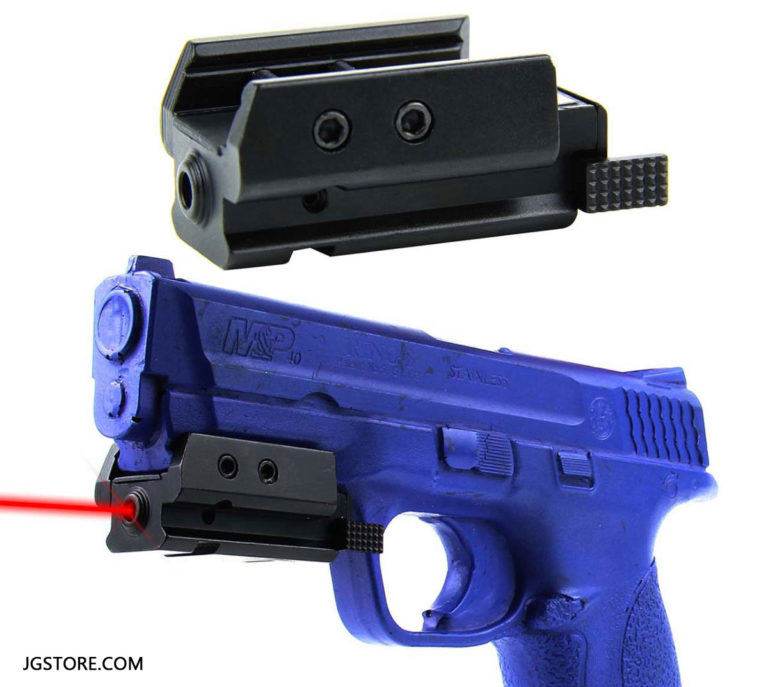 Low Profile Pistol Mini Picatinny / Weaver Rail Red Dot Laser Sight for