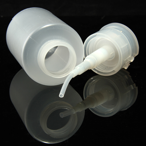 150ml Portable nail art pump dispenser polish remover plastic empty bottle