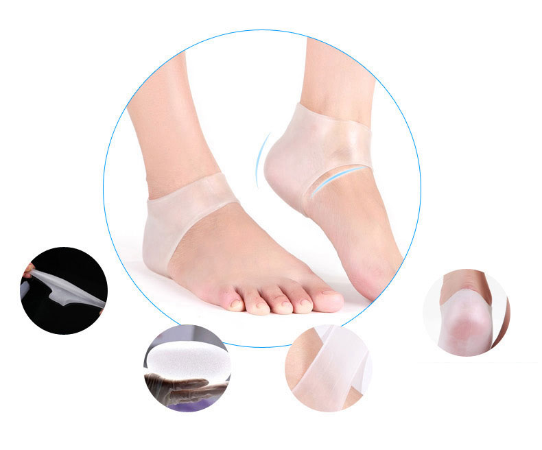 Gel Silicon Heel SPA Socks Relieve Calluses Dry & Cracked Skin Moisturizing Pain Relief