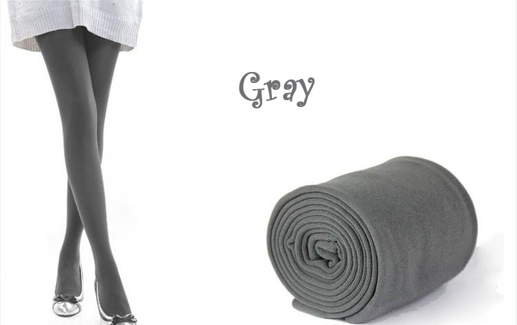 New Womens Winter Warm Skinny Slim Leggings Stretch Pants Thick Tights - Gray