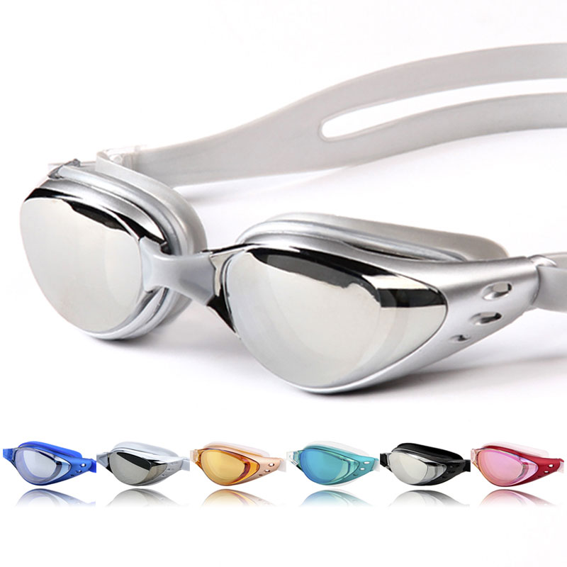 Non-Fogging Anti UV Adjustable Swimming Swim Goggle Glasses