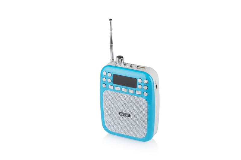 Portable Waist-Band Digital Display Audio Speaker FM Receiver Radio MP3 Sound Box