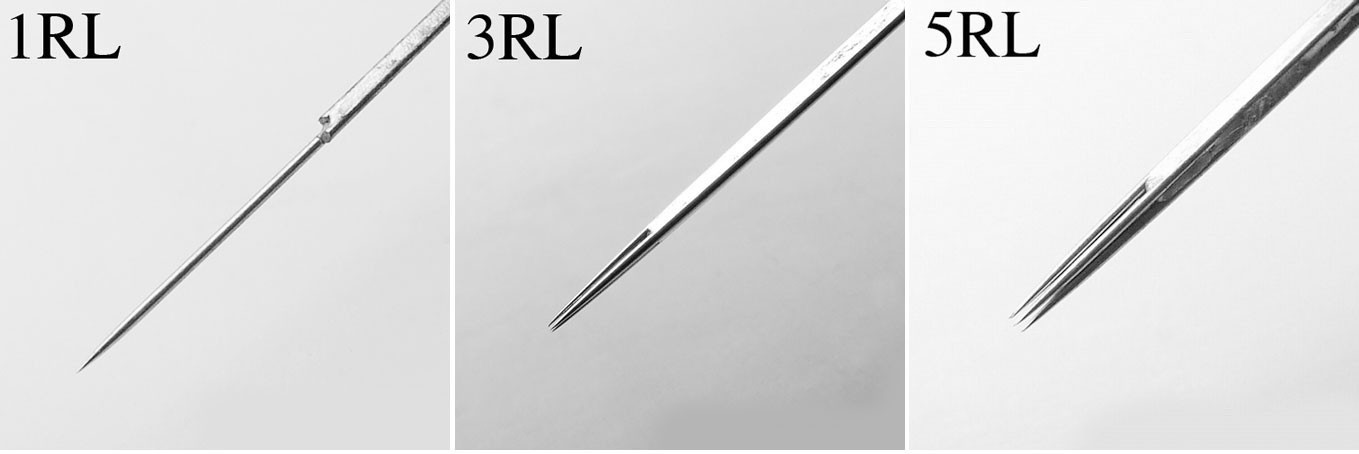 Round Liner Disposable Sterile Tattoo Needles 1RL, 3RL, 5RL