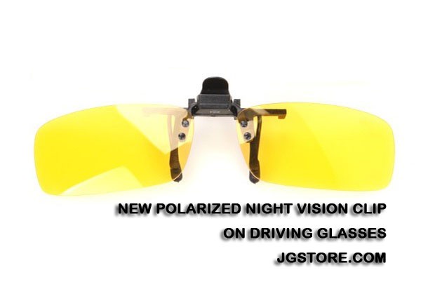 NEW POLARIZED NIGHT VISION CLIP ON DRIVING GLASSES